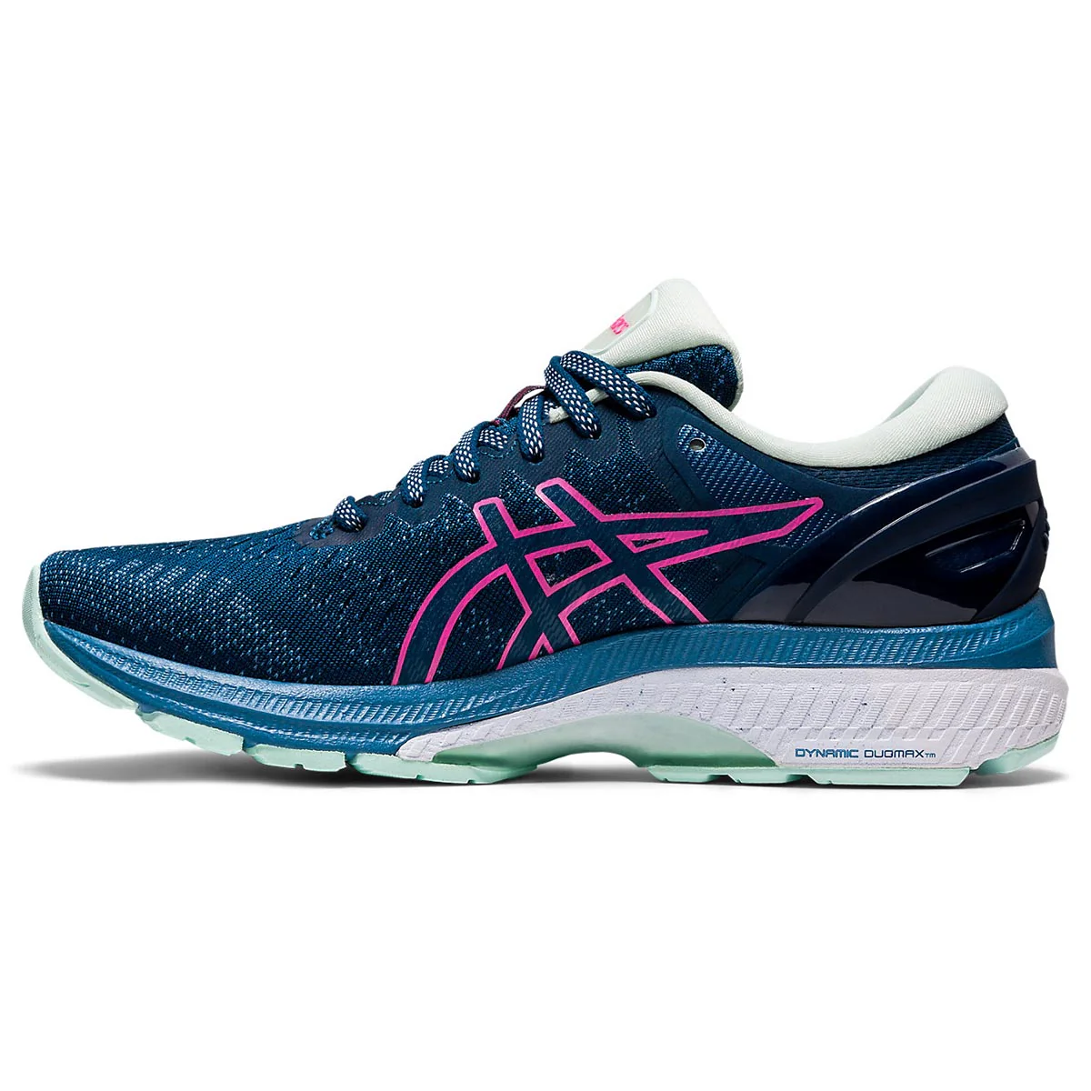 Asics Gel Kayano 27 - Mako Blue - Hot Pink - Image 2