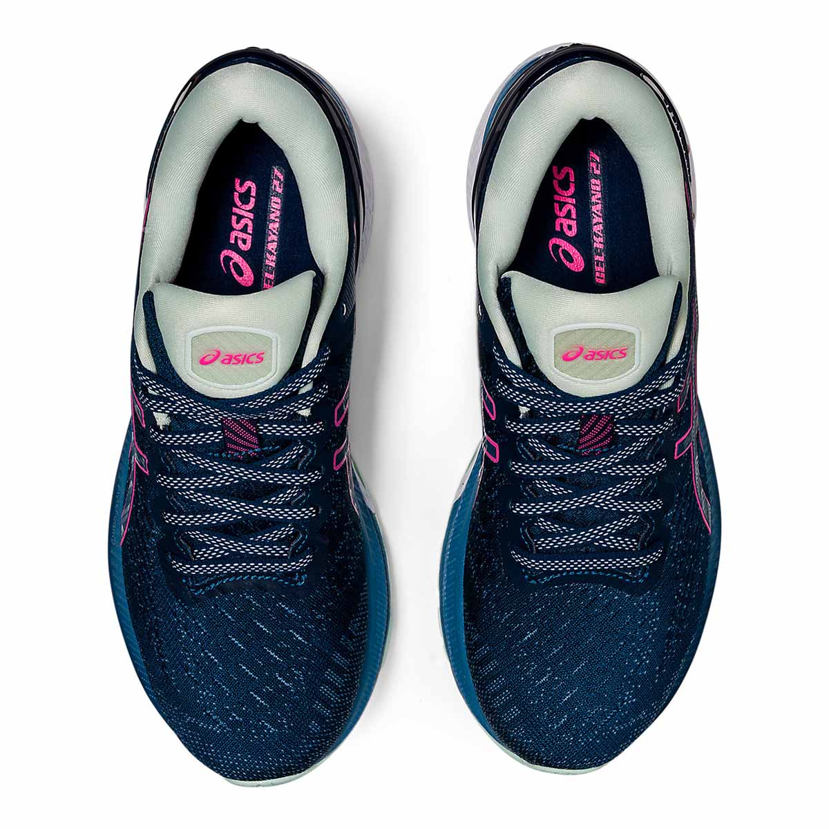 Asics Gel Kayano 27 - Mako Blue - Hot Pink - Image 3