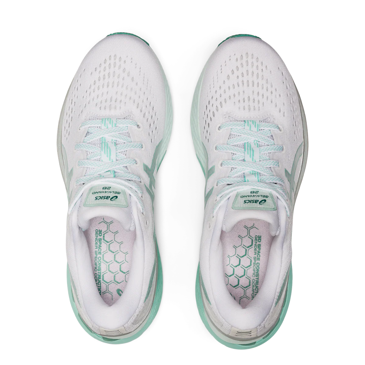 Asics Gel Kayano 28 - White - Oasis Green - Image 3