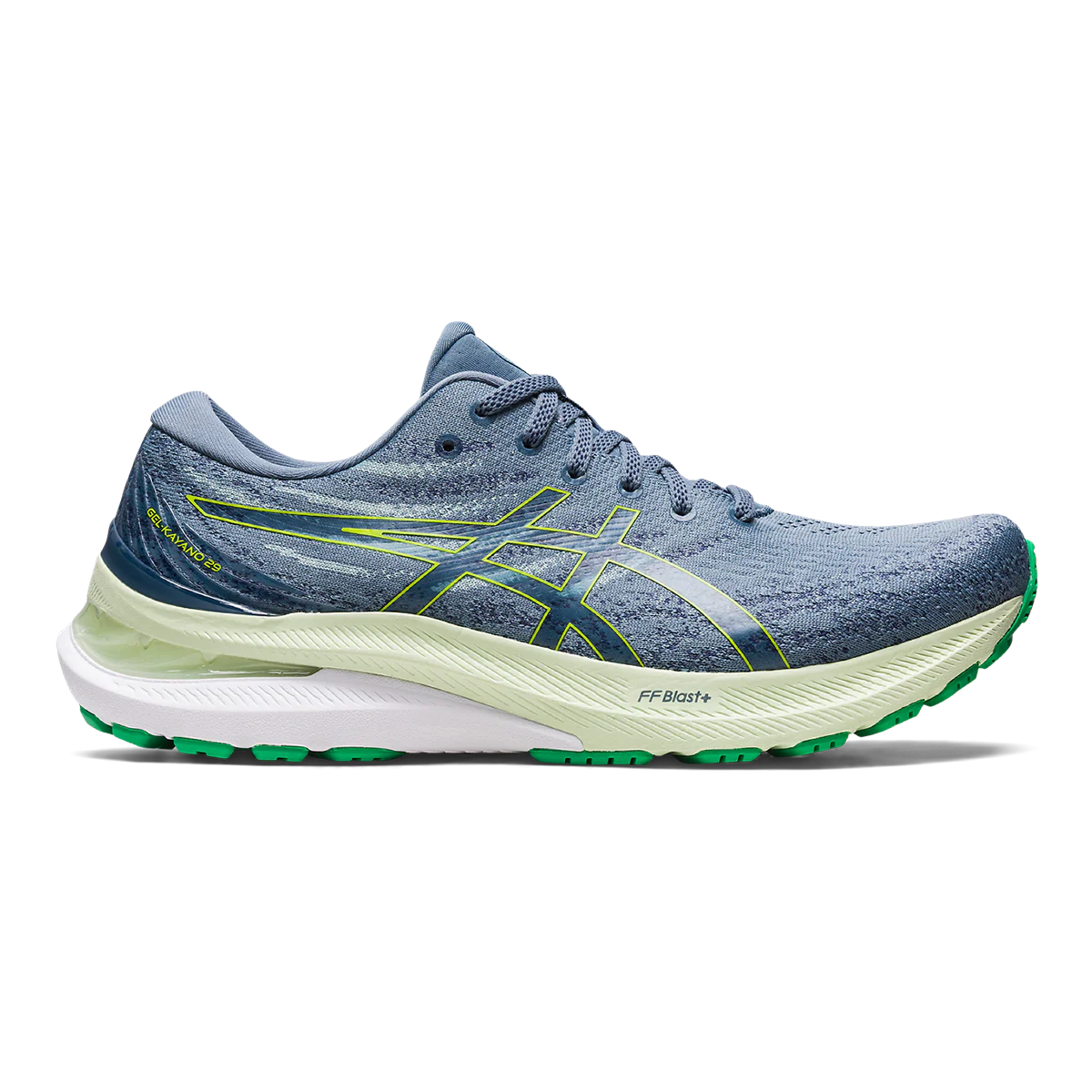 Asics Gel Kayano 29 - Steel Blue - Lime Zest
