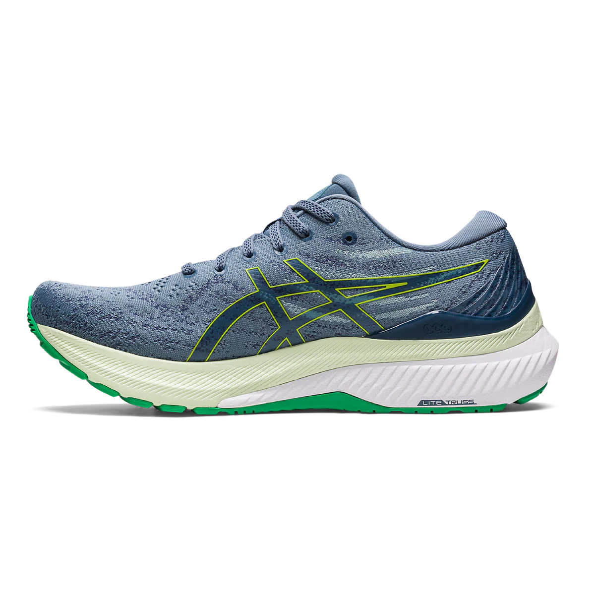 Asics Gel Kayano 29 - Steel Blue - Lime Zest - Image 2