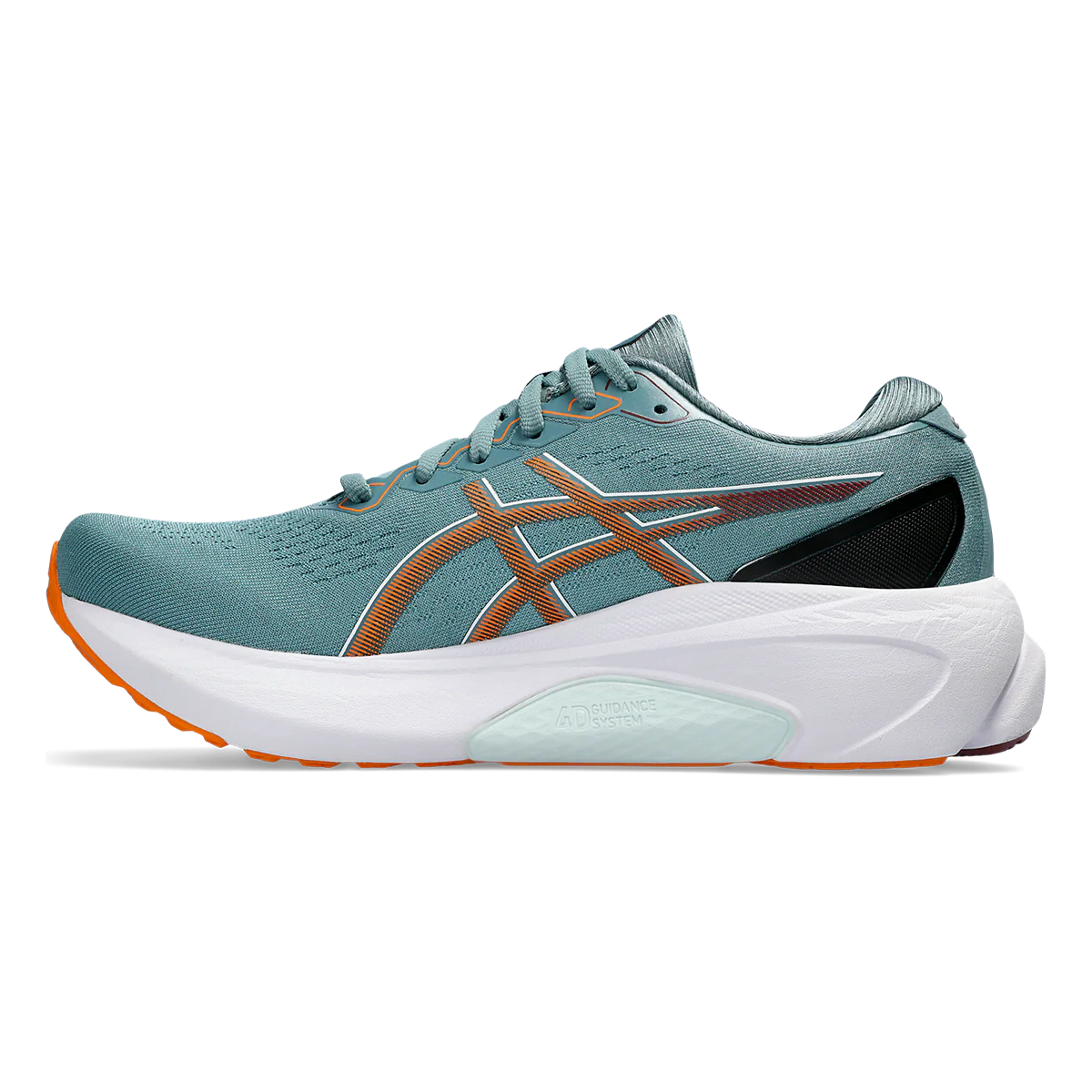 Asics Gel Kayano 30 - Foggy Teal - Bright Orange - Image 2