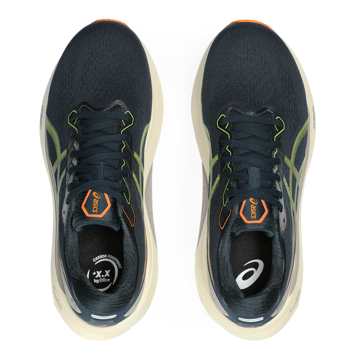 Asics Gel Kayano 30 - French Blue - Neon Lime - Image 3