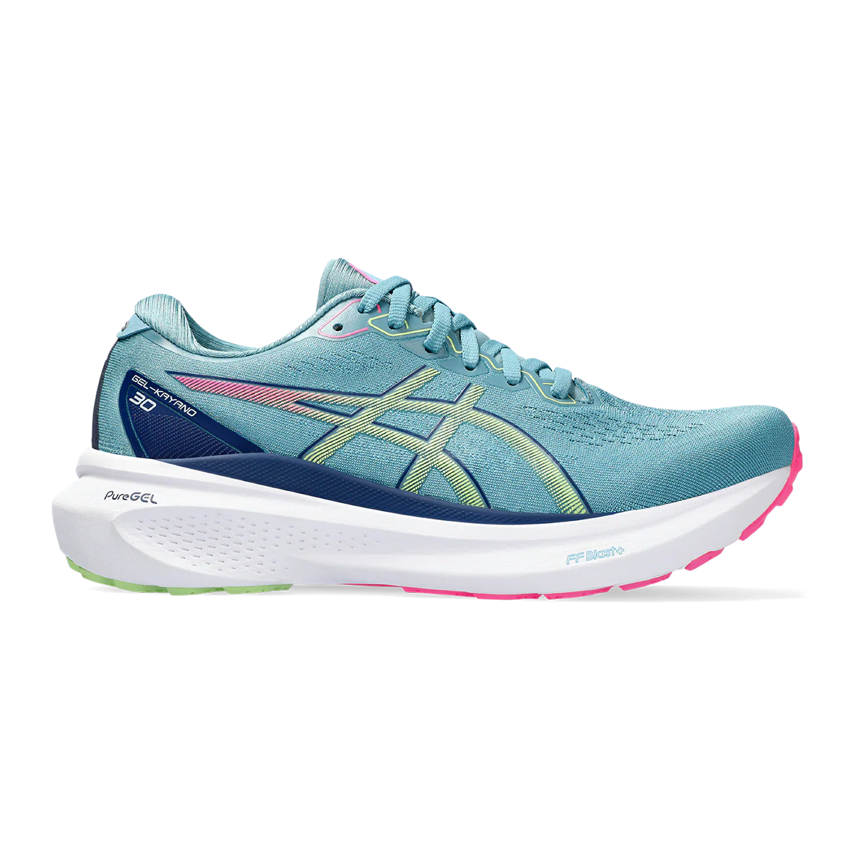 Asics Gel Kayano 30 - Gris Blue - Lime Green