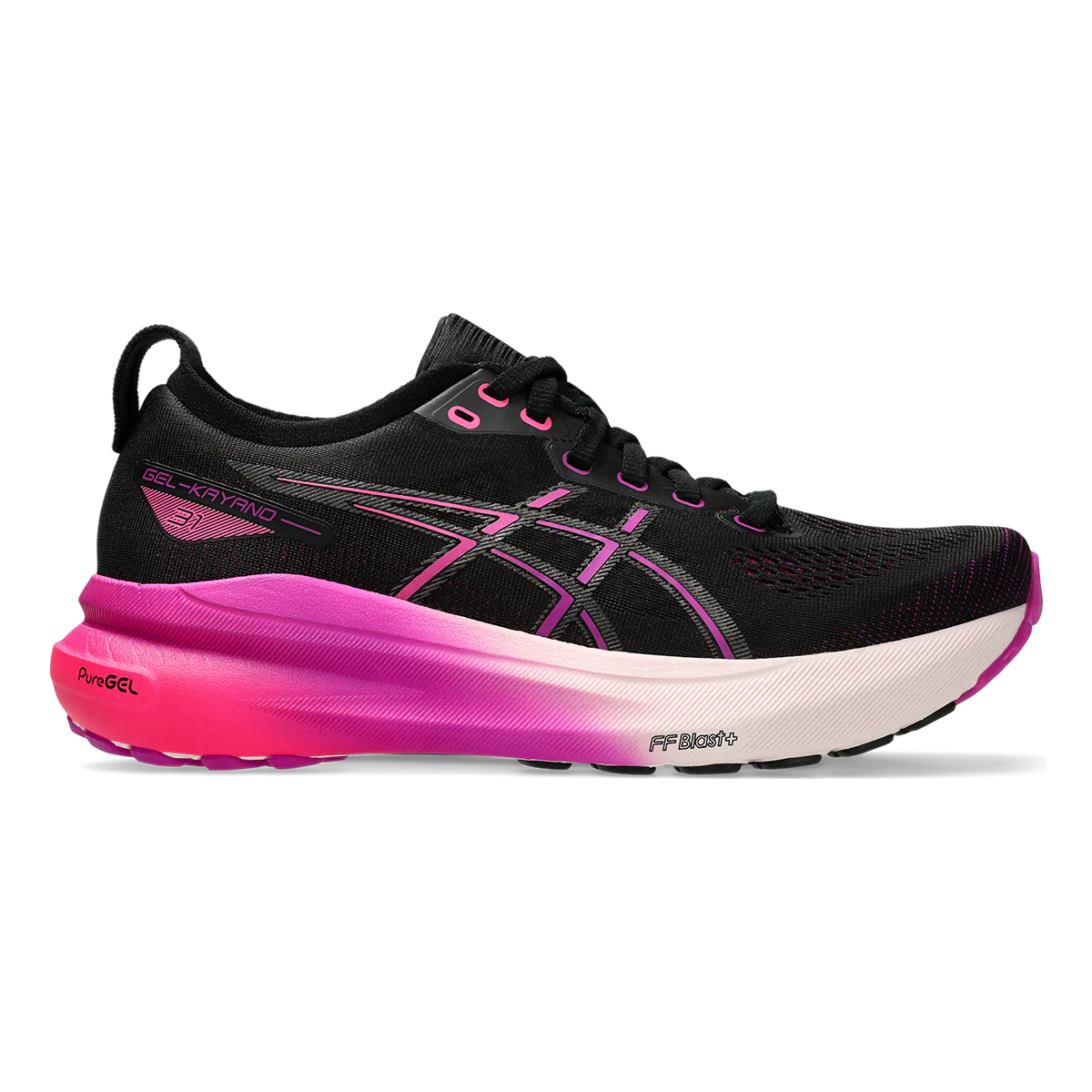 Asics Gel Kayano 31 - Black - Bold Magenta