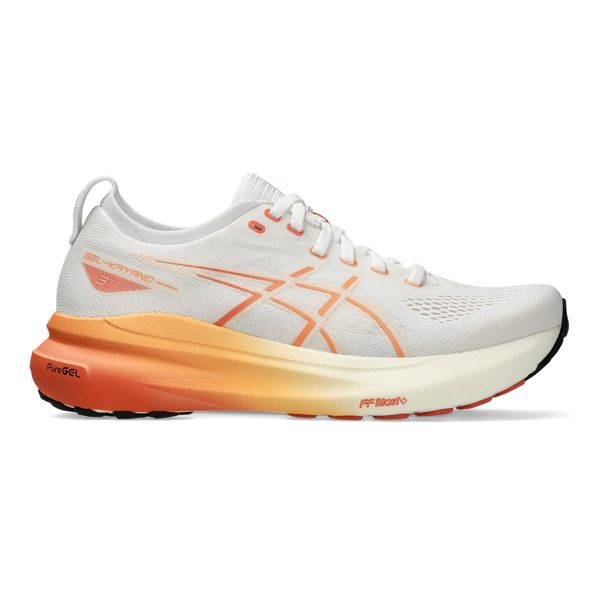Asics Gel Kayano 31 - White - Faded Orange