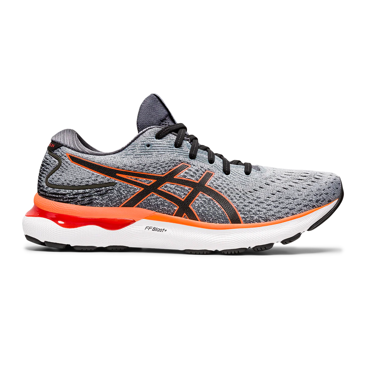 Asics Gel Nimbus 24 - Sheet Rock - Shocking Orange
