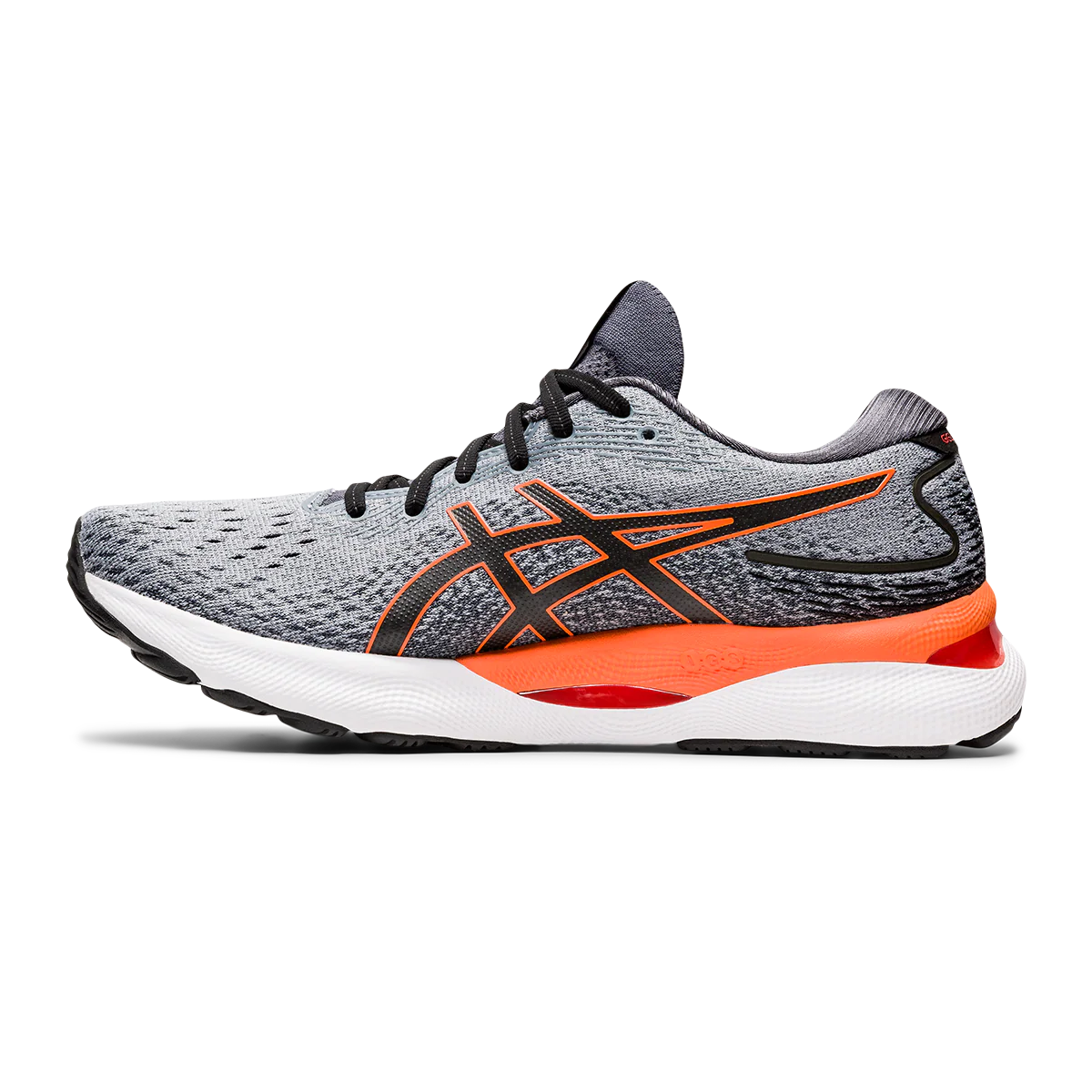 Asics Gel Nimbus 24 - Sheet Rock - Shocking Orange - Image 2