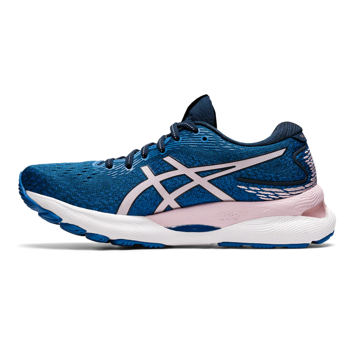 Asics Gel Nimbus 24 - French Blue - Barely Rose - Image 2
