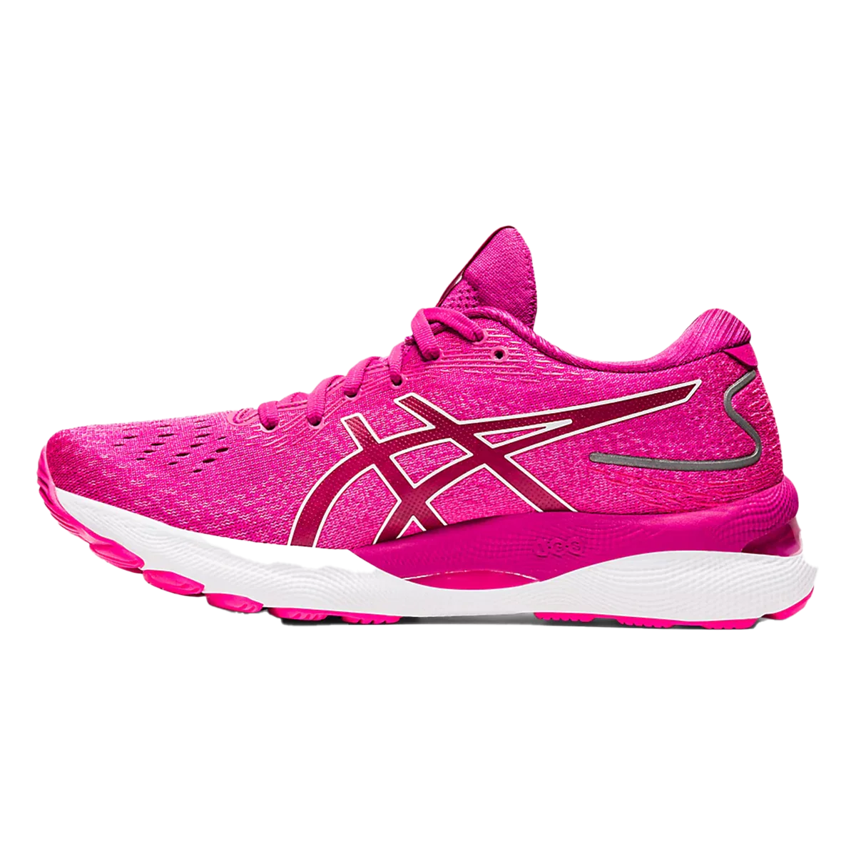 Asics Gel Nimbus 24 - Fuchsia Red - White - Image 2