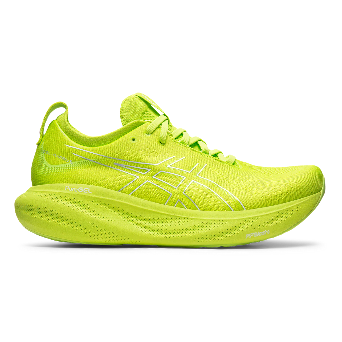 Asics Gel Nimbus 25 - Lime Zest - White