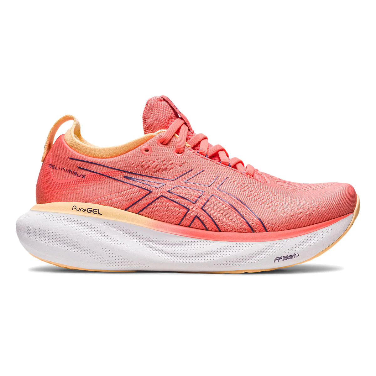 Asics Gel Nimbus 25 - Papaya - Dusty Purple