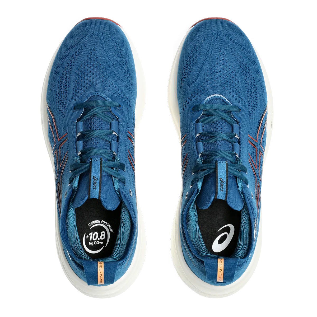 Asics Gel Nimbus 26 - Rich Navy - Faded Orange - Image 3