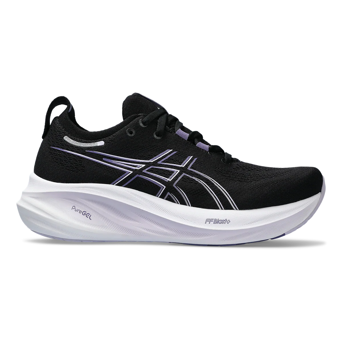Asics Gel Nimbus 26 - Black - Dusty Purple