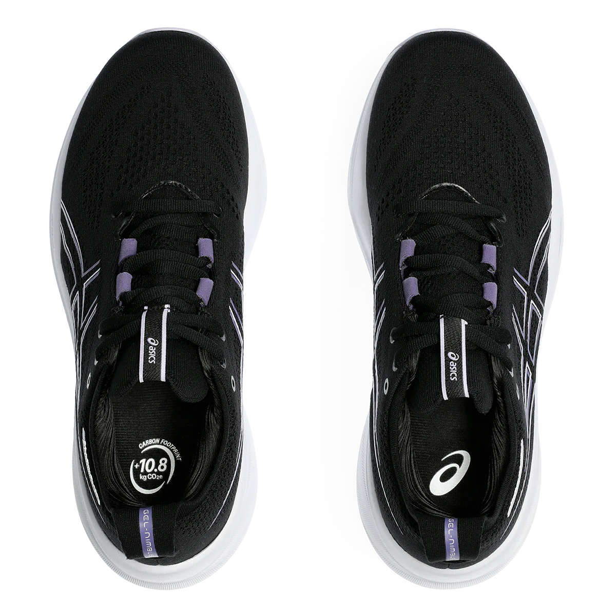 Asics Gel Nimbus 26 - Black - Dusty Purple - Image 3