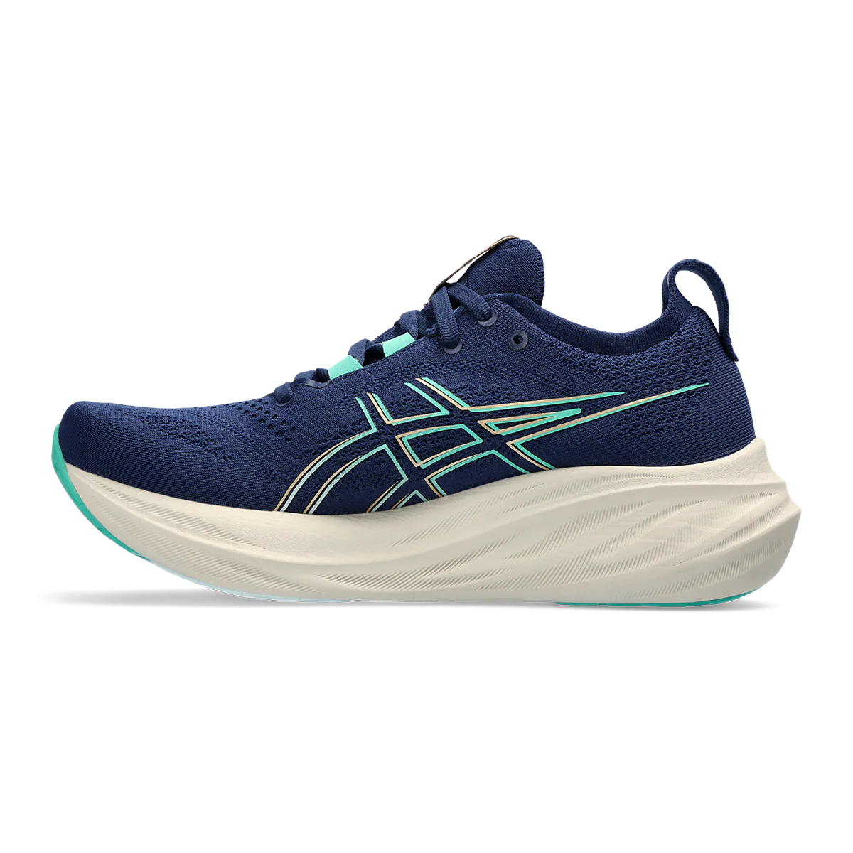 Asics Gel Nimbus 26 - Blue Expanse - Aurora Green - Image 2