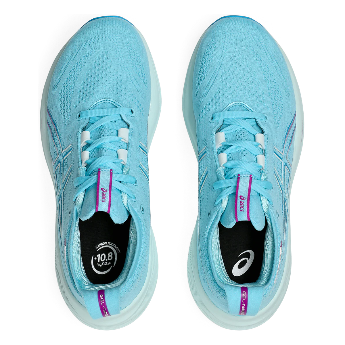 Asics Gel Nimbus 26 - Bright Cyan - Bold Magenta - Image 3