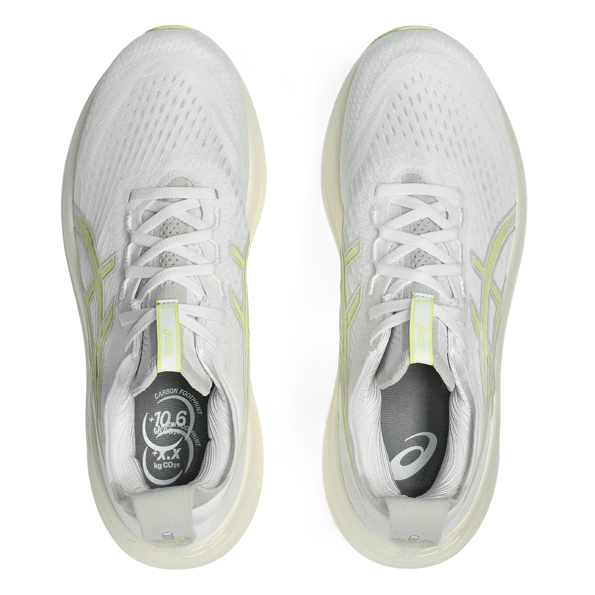 Asics Gel Nimbus 27 White - Huddle Yellow - Image 3