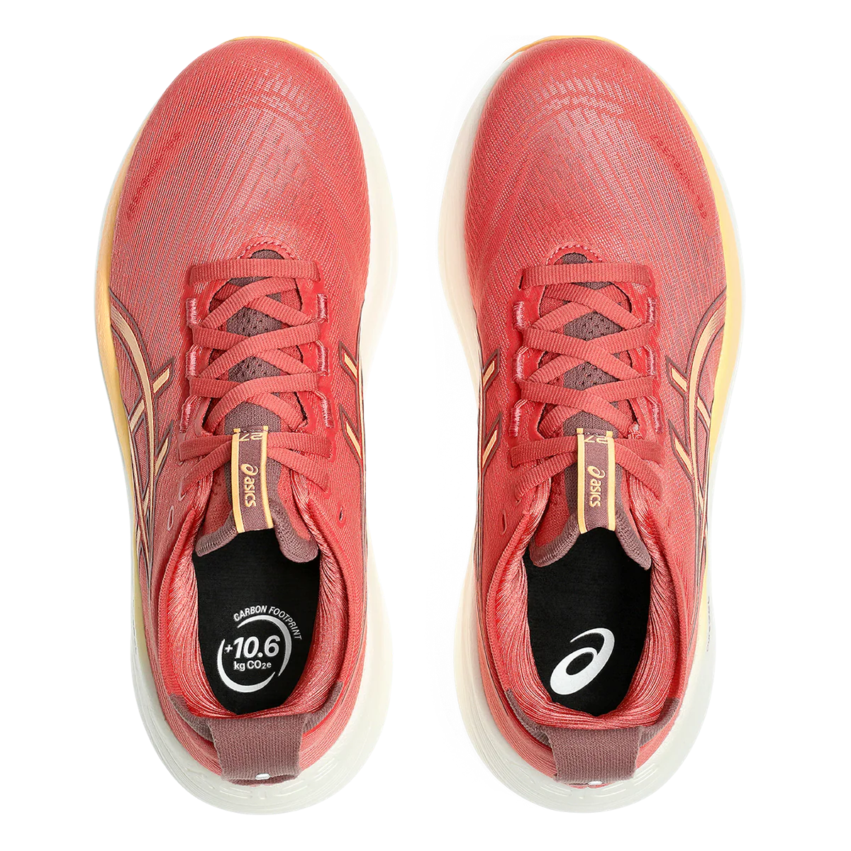 Asics Gel Nimbus 27 Dark Pink Clay - Orange Glow - Image 3