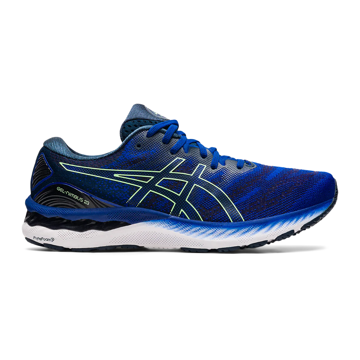 Asics Nimbus 23 - Monaco Blue - Bright Lime