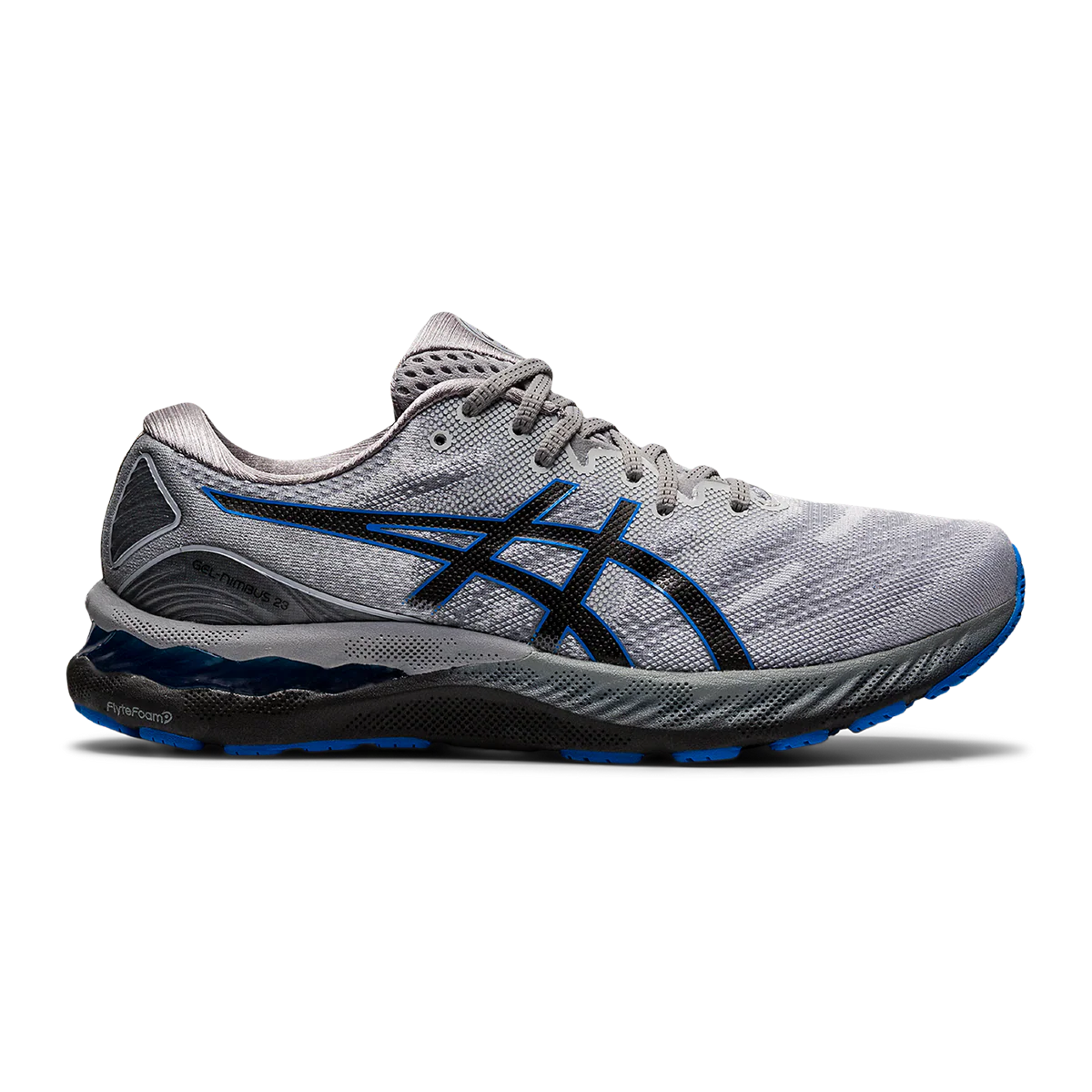 Asics Nimbus 23 - Piedmont Grey - Electric Blue