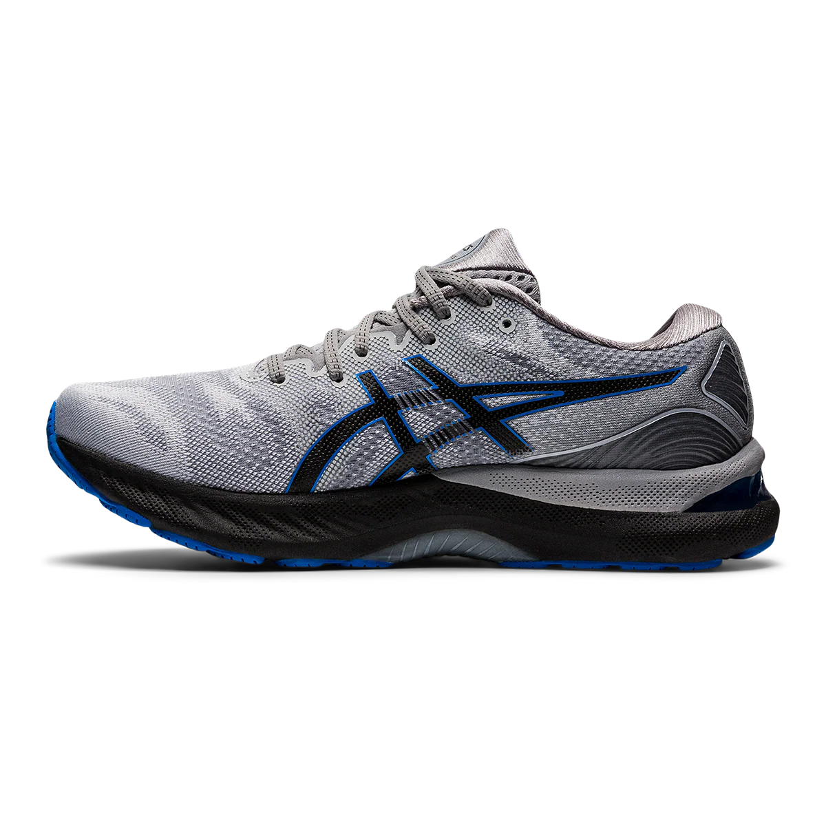 Asics Nimbus 23 - Piedmont Grey - Electric Blue - Image 2
