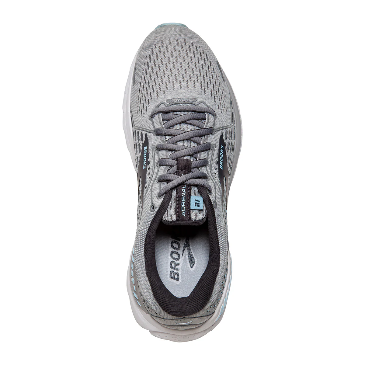 Brooks Adrenaline GTS 21 - Oyster - Alloy - Light Blue - Image 3