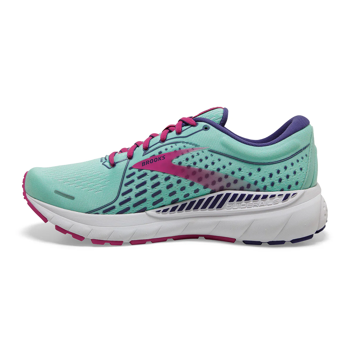 Brooks Adrenaline GTS 21 - Yucca - Navy Blue - Fuchsia - Image 2