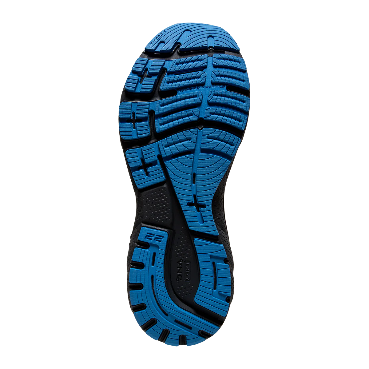 Brooks Adrenaline GTS 22 - Oyster - India Ink - Blue - Image 4
