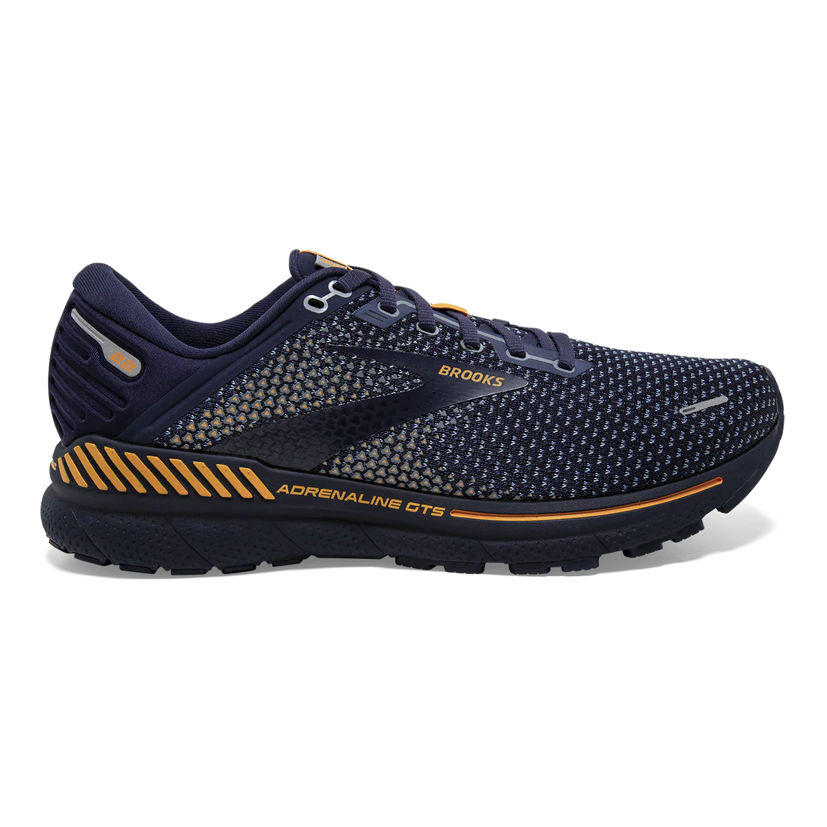 Brooks Adrenaline GTS 22 - Peacoat - Grey - Sunflower