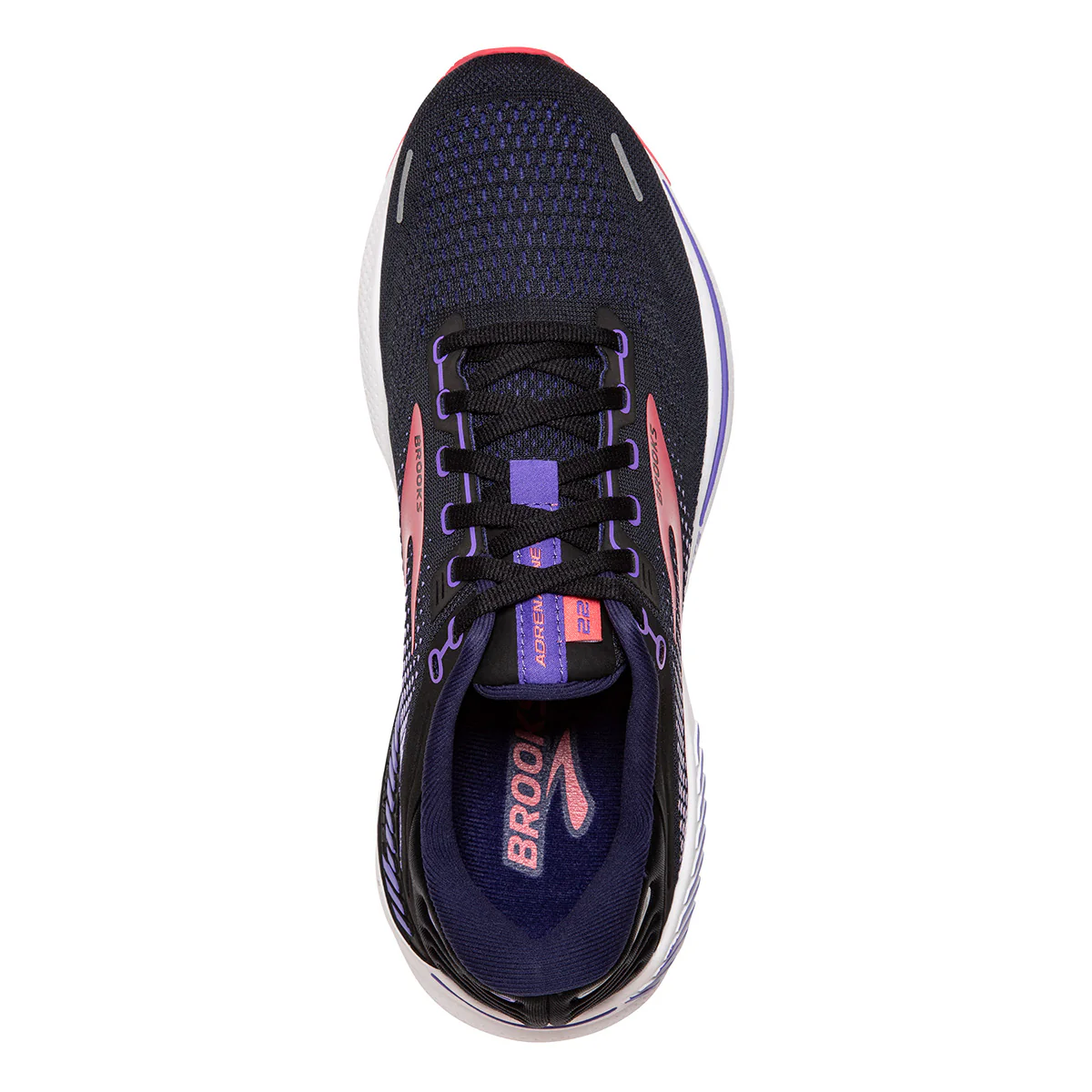 Brooks Adrenaline GTS 22 - Black - Purple - Coral - Image 3