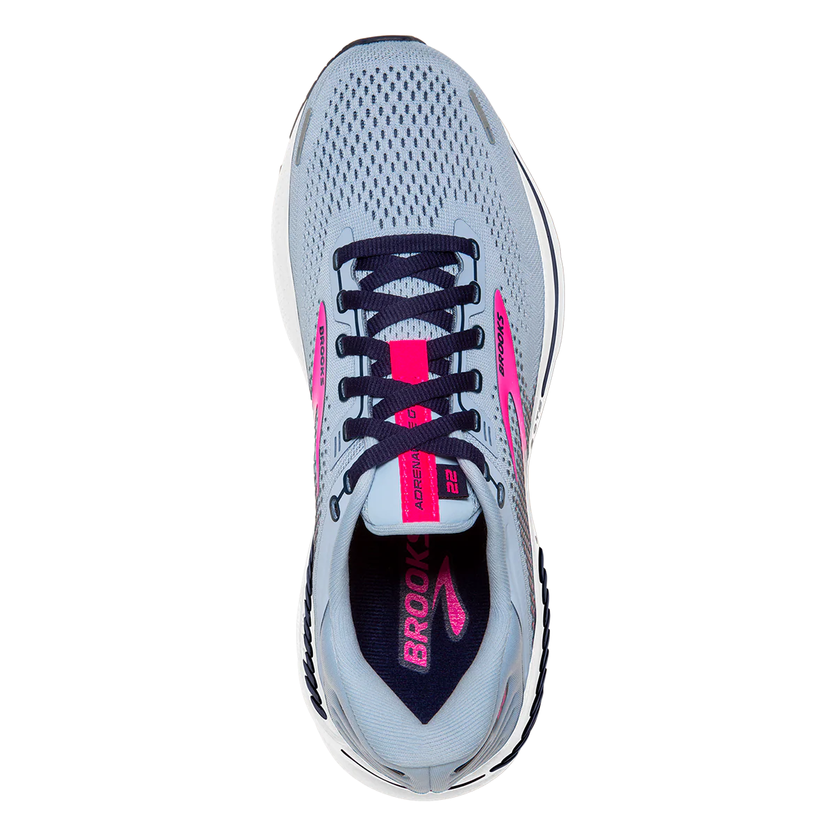 Brooks Adrenaline GTS 22 - Kentucky Blue - Peacoat - Pink - Image 3