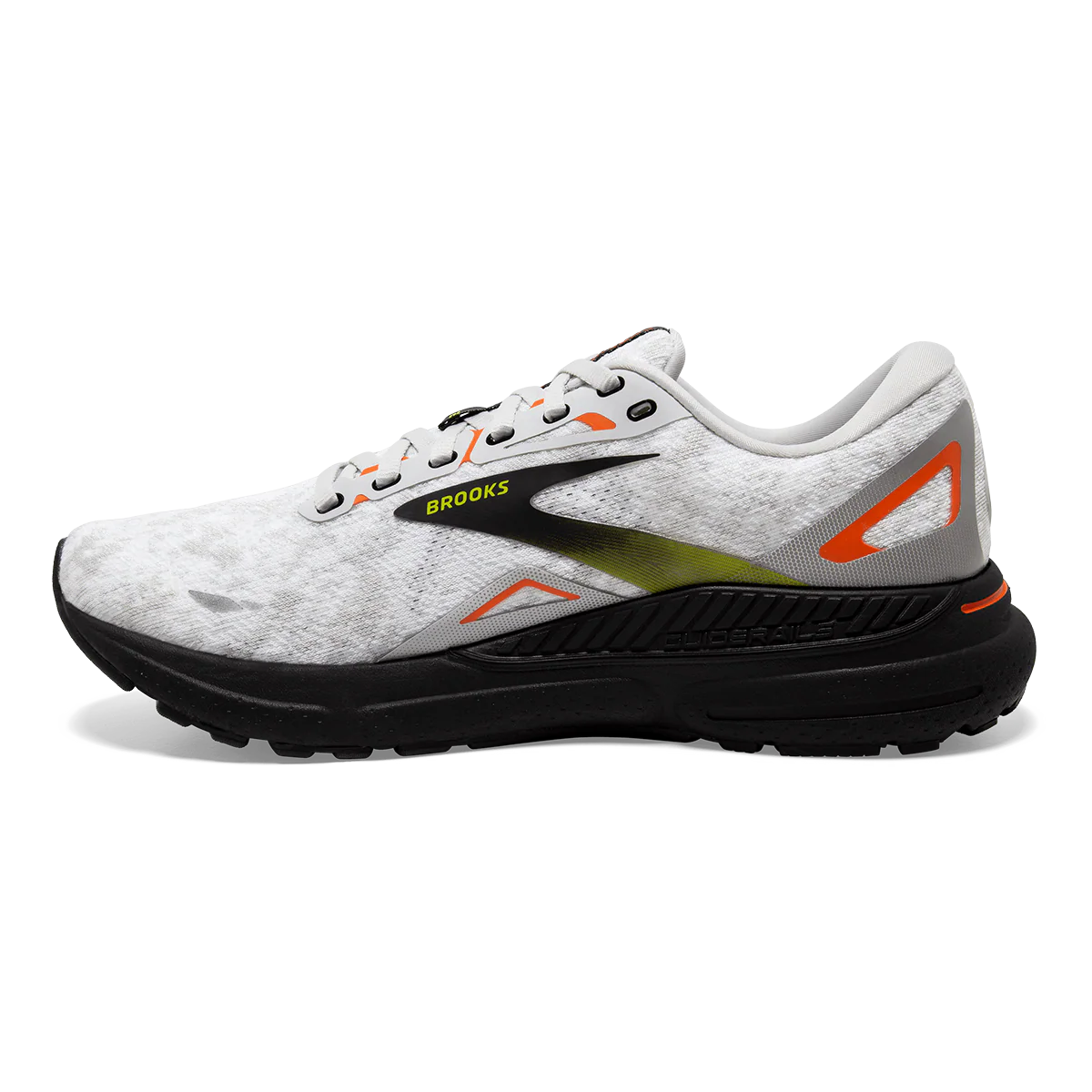 Brooks Adrenaline GTS 23 - Oyster - Black - Red Orange - Image 2