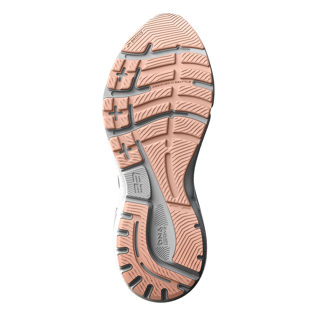 Brooks Adrenaline GTS 23 - Peacoat - Tangerine - Peach - Image 4