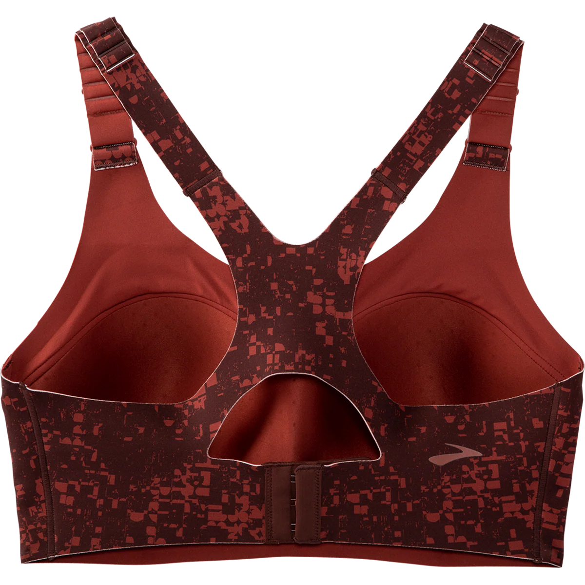 Brooks Dare Racerback Run Bra 2.0 - RR Glitch Print - Copper - Image 5
