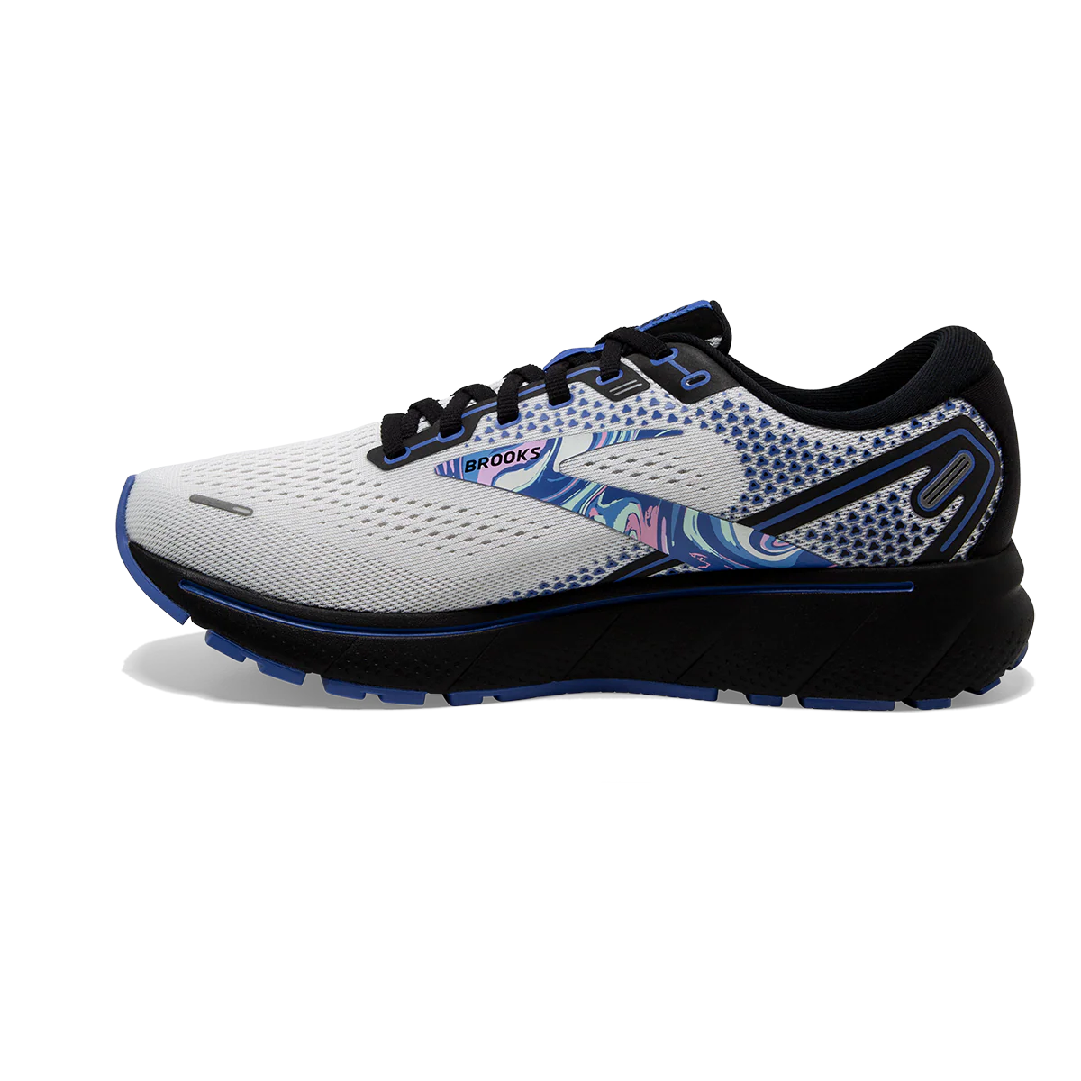 Brooks Ghost 14 - White - Black - Amparo - Image 2