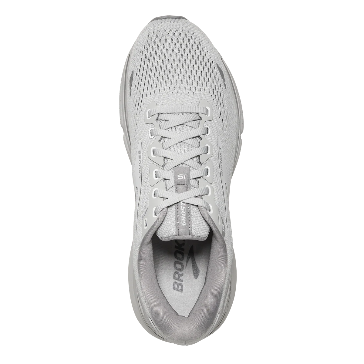 Brooks Ghost 15 - Oyster - Alloy - White - Image 3