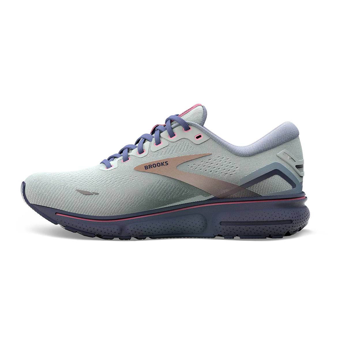Brooks Ghost 15 - Spa Blue - Neo Pink - Copper - Image 6