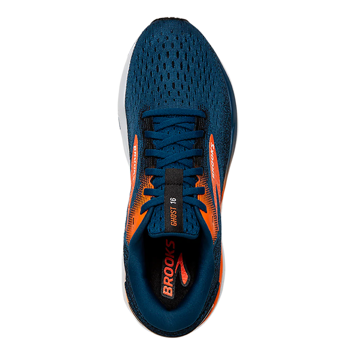 Brooks Ghost 16 - Blue Opal - Black - Nasturtium - Image 3