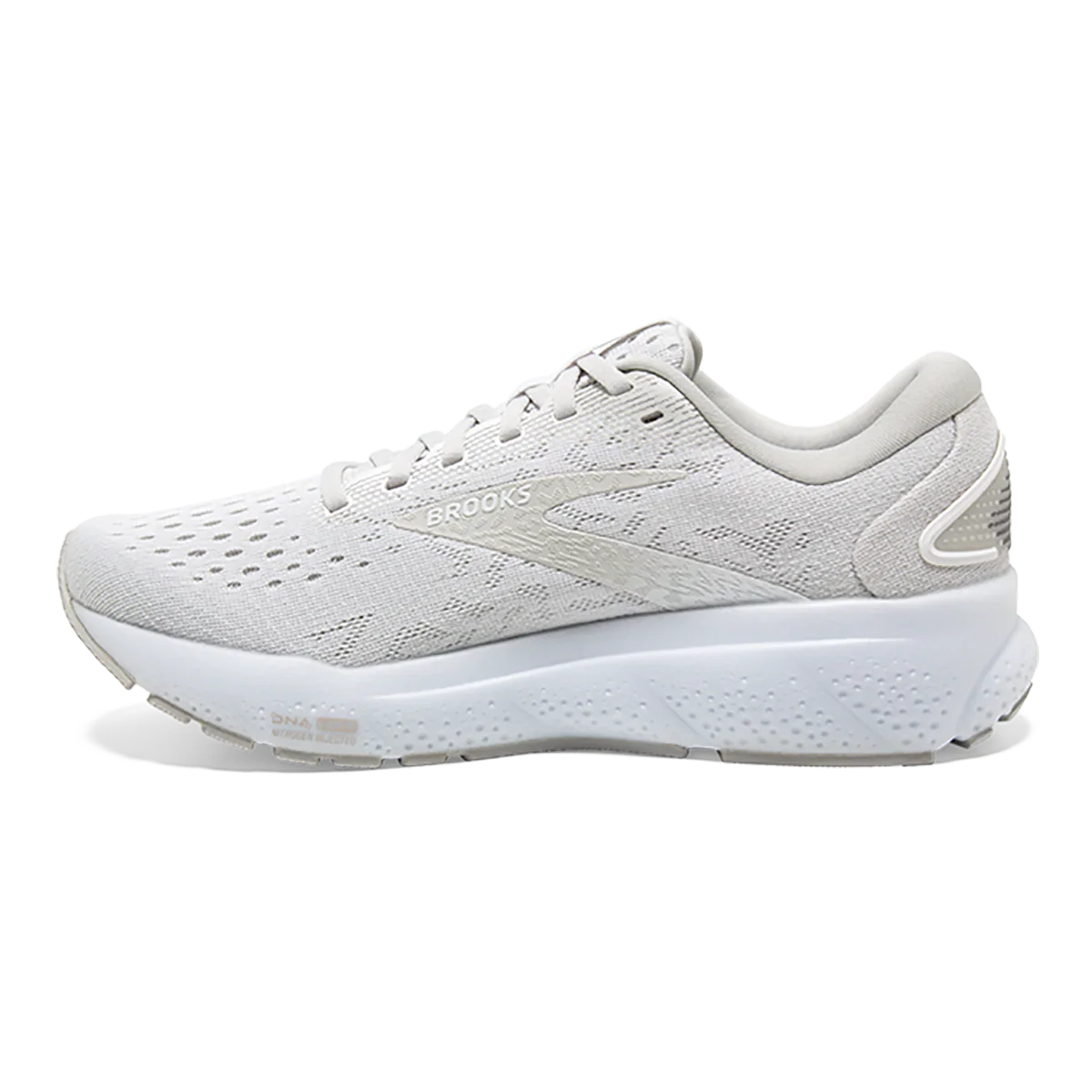 Brooks Ghost 16 - White - White - Grey - Image 2