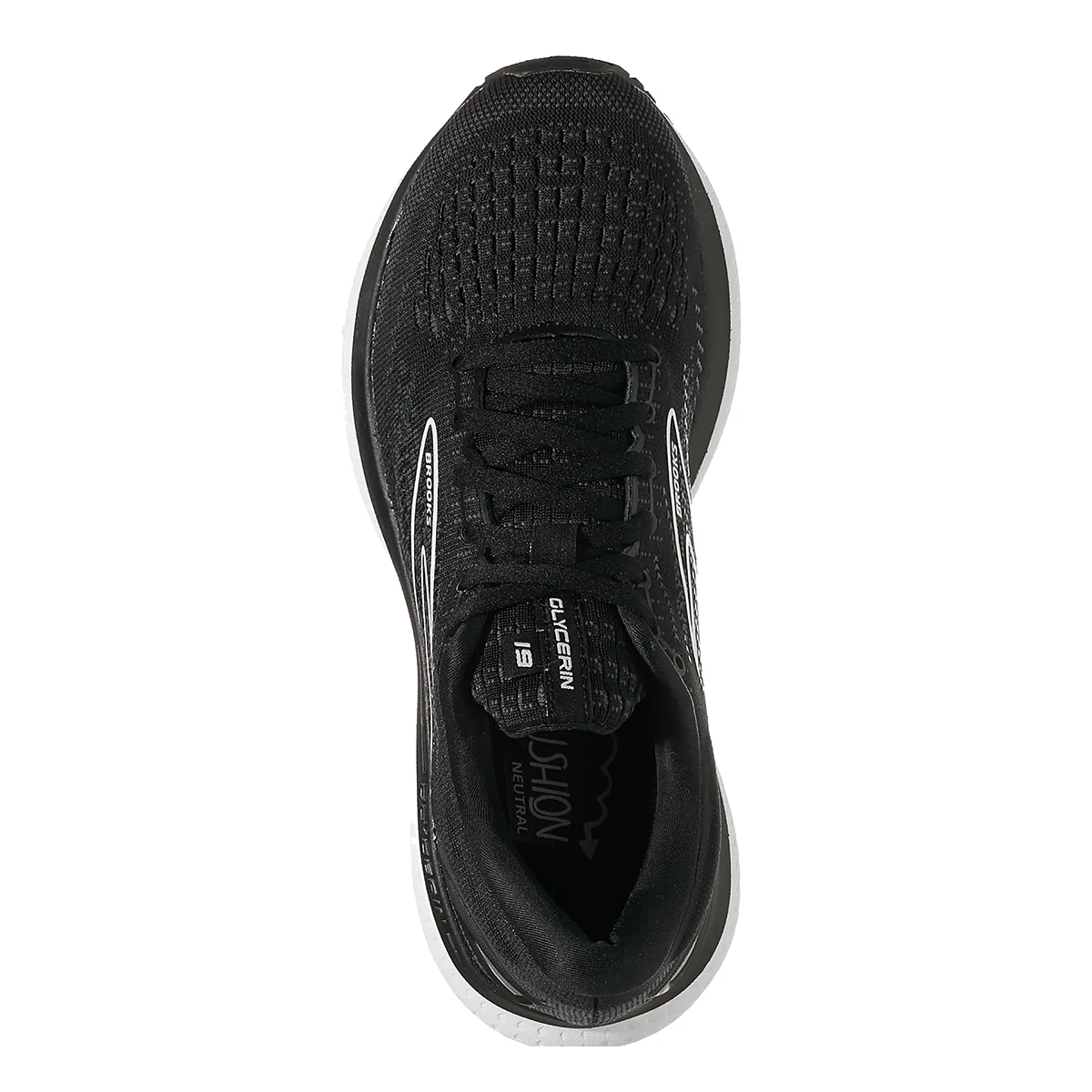 Brooks Glycerin 19 - Black - White - Image 3