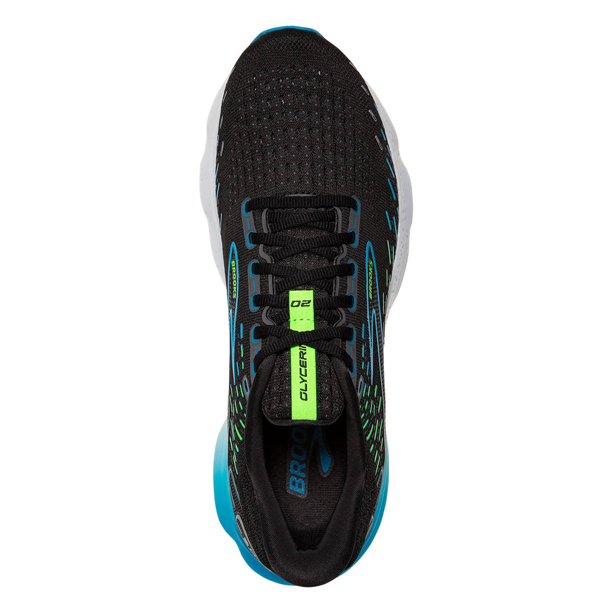 Brooks Glycerin 20 - Black - Hawaiian Ocean - Green - Image 3