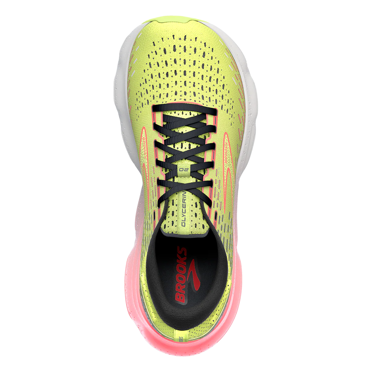 Brooks Glycerin 20 - Lime - Red - Ebony - Image 3