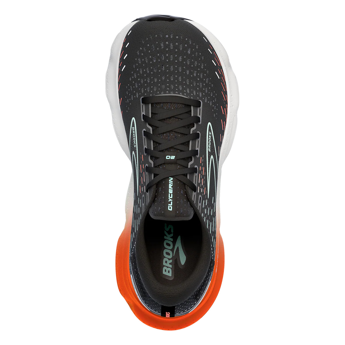 Brooks Glycerin 20 - Black - Red - Opal - Image 3