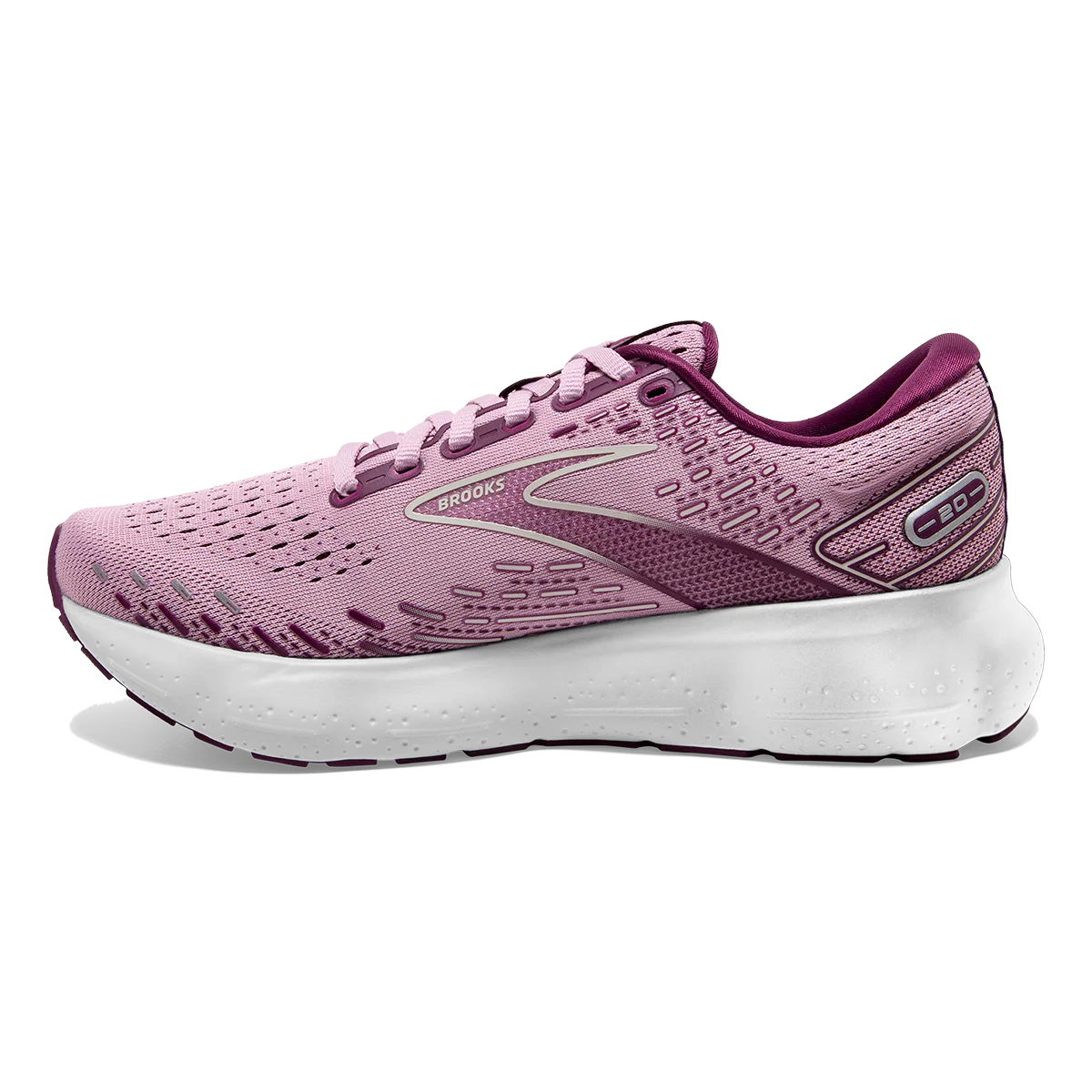 Brooks Glycerin 20 - Mauve - Grape Wine - Grey - Image 2