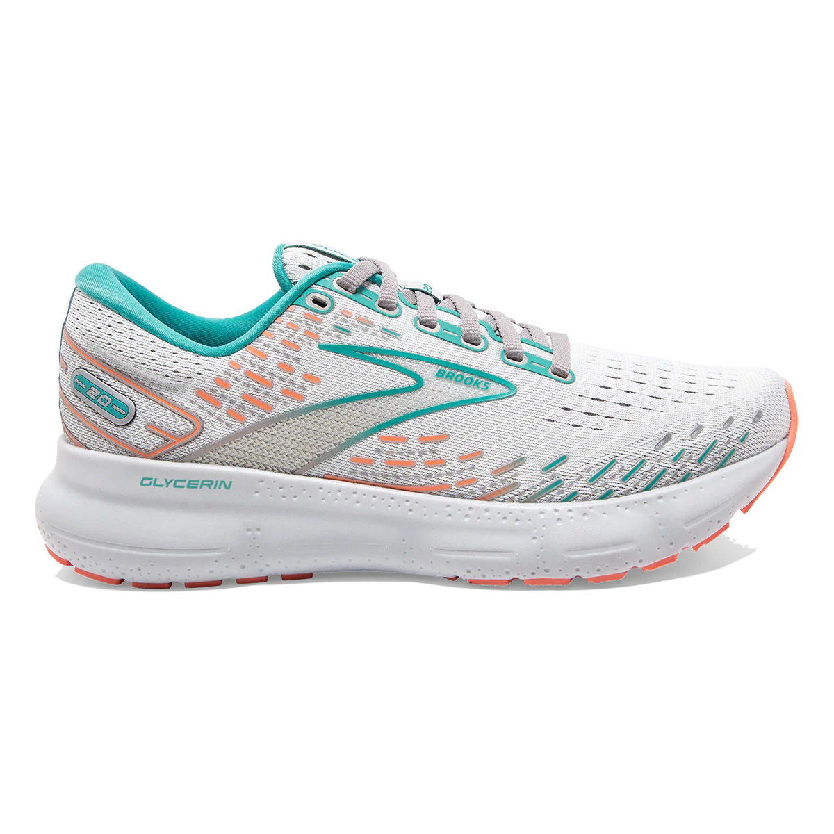 Brooks Glycerin 20 - Oyster - Latigo Bay - Coral