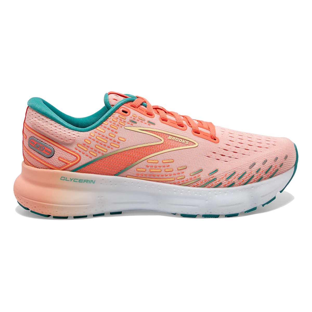 Brooks Glycerin 20 - Tropical Peach - Fusion Coral - Latigo Bay