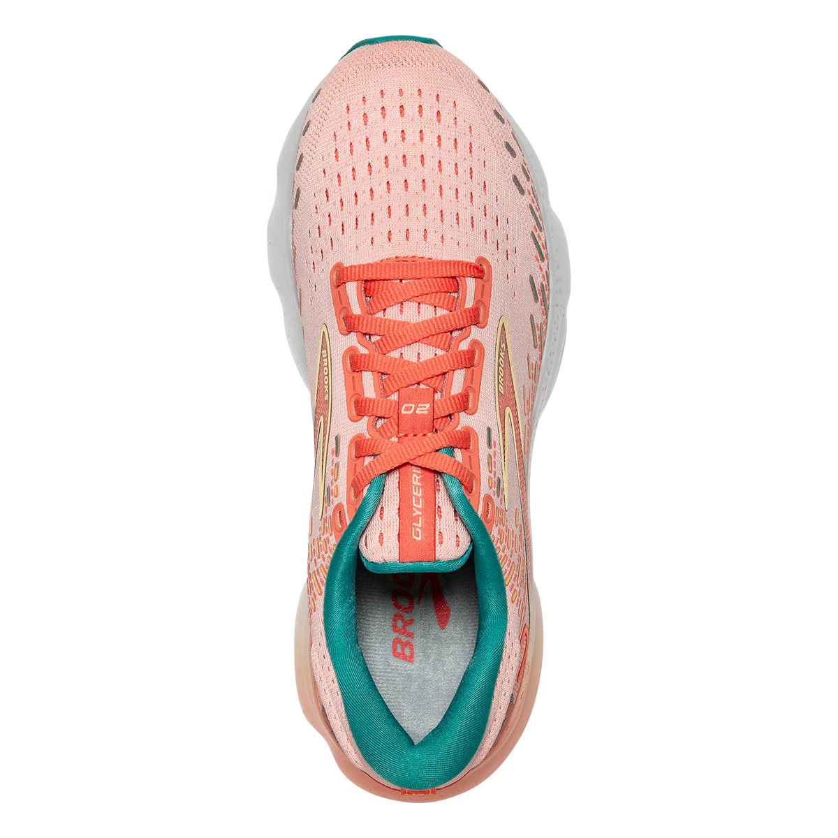 Brooks Glycerin 20 - Tropical Peach - Fusion Coral - Latigo Bay - Image 3