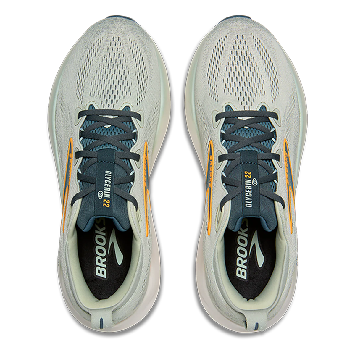 Brooks Glycerin 22 Smoke - Stormy - Orange - Image 3