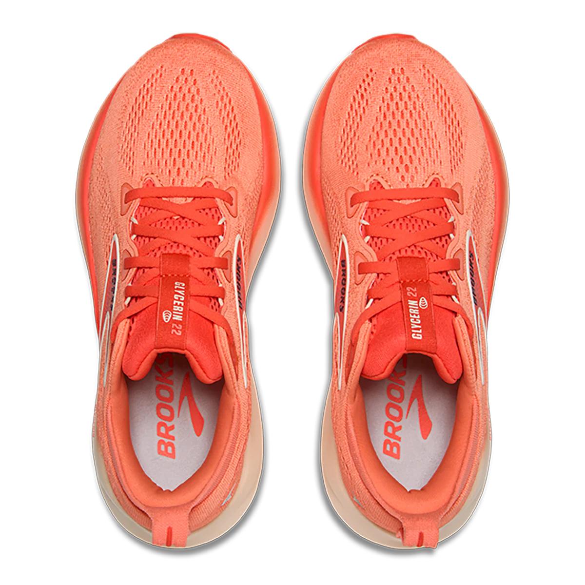 Brooks Glycerin 22 Desert Flower - Hot Coral - Milk - Image 3